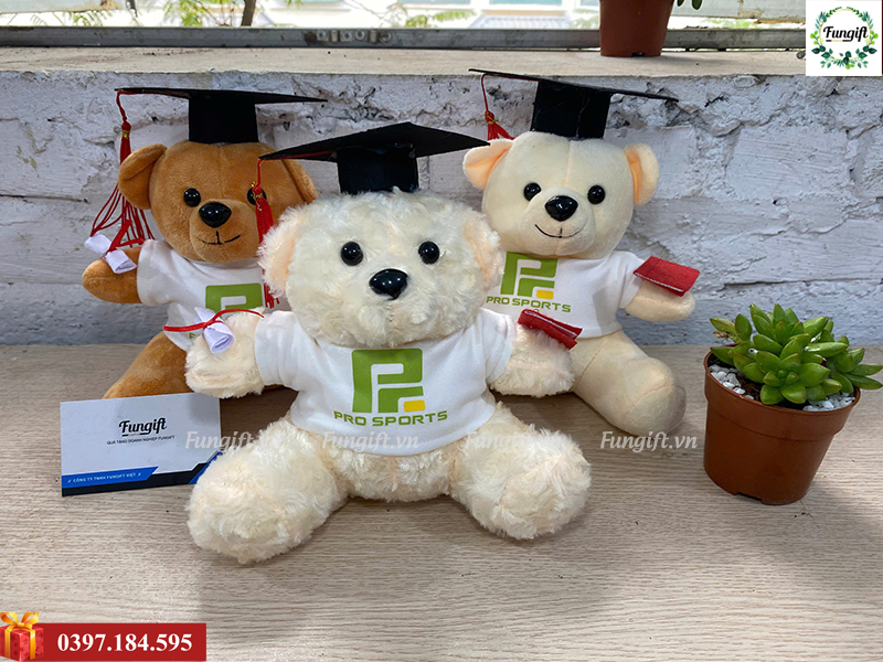 Gấu bông in logo theo yêu cầu