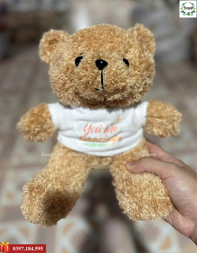 Gấu bông in logo theo yêu cầu