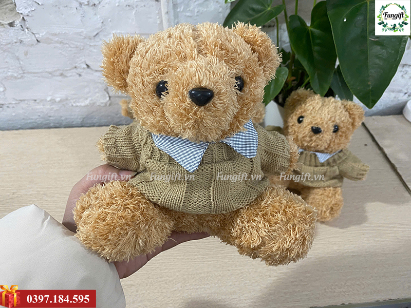 Gấu bông mặc áo len giá rẻ Hà Nội