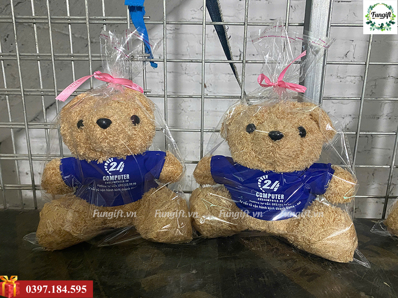 Gấu teddy in logo theo yêu cầu
