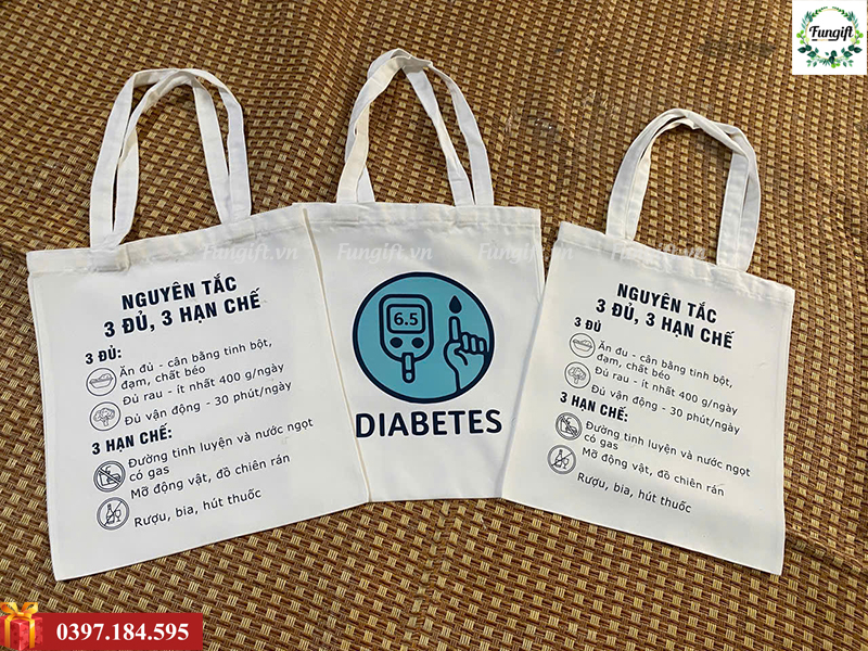 In túi vải canvas tote theo yêu cầu Hà Nội