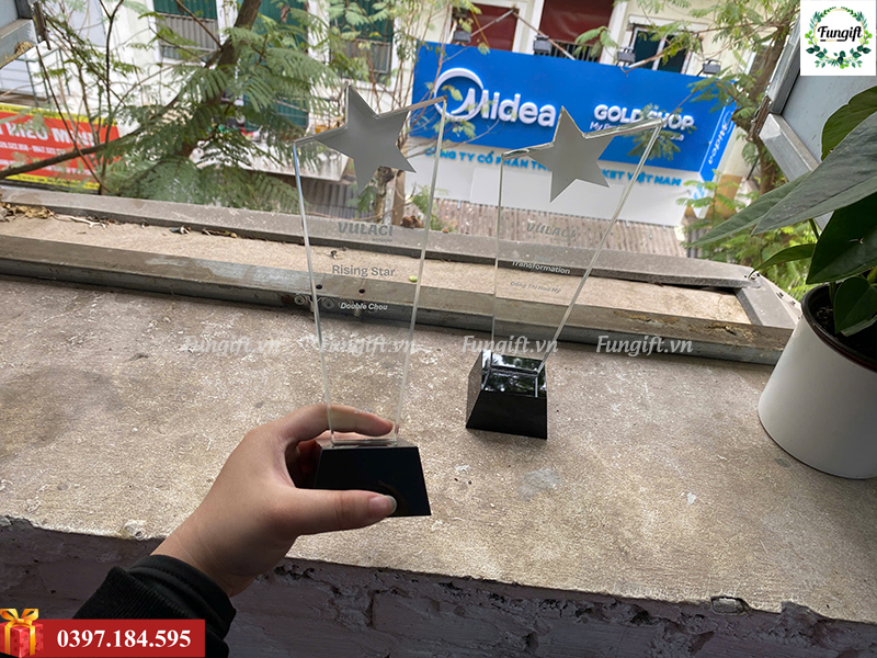 Làm cúp lưu niệm giá rẻ Hà Nội