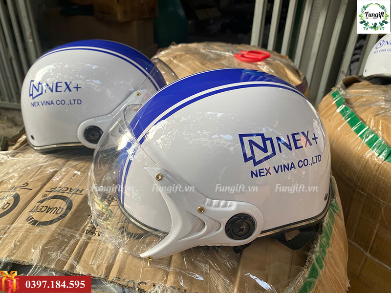 Nón bảo hiểm in logo theo yêu cầu