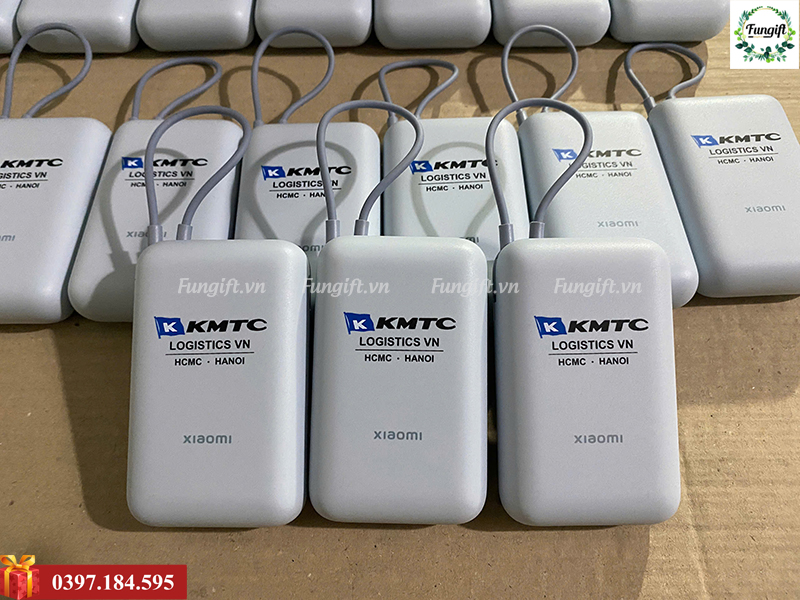 Pin sạc dự phòng in logo làm quà tặng