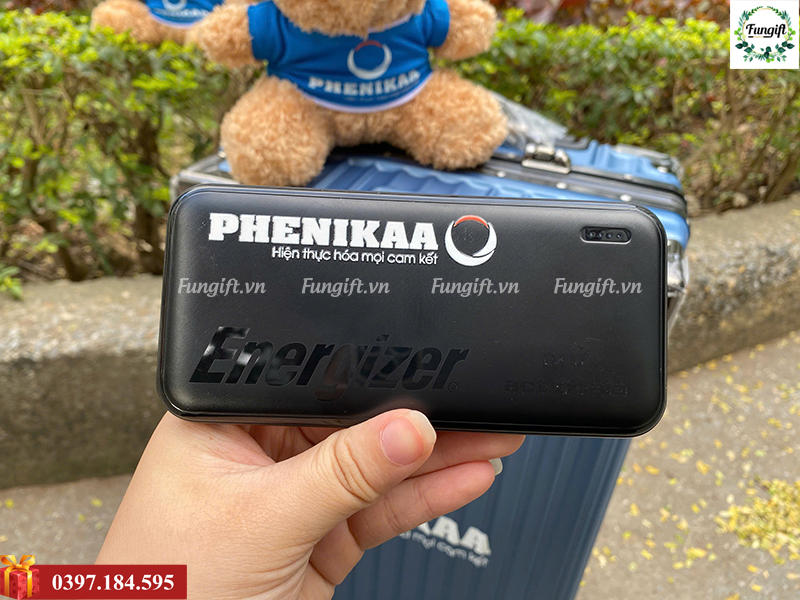 Sạc dự phòng 10000mAh in logo