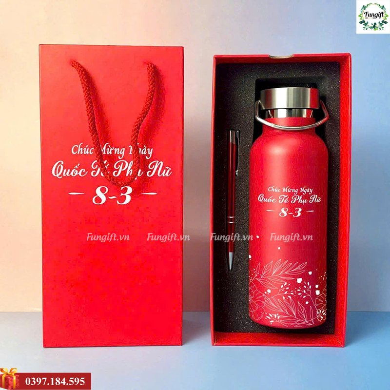 Bình giữ nhiệt in logo theo yêu cầu