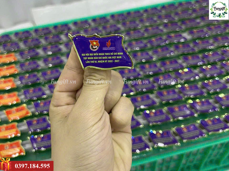 In huy hiệu đại hội đại biểu