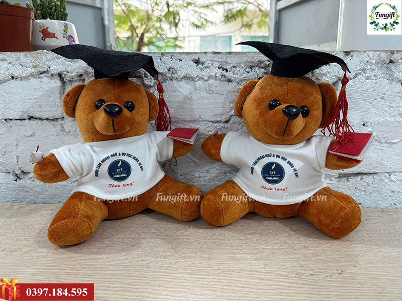Đặt in gấu bông theo yêu cầu