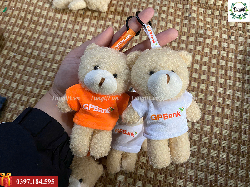 Đặt in gấu móc khóa số lượng lớn