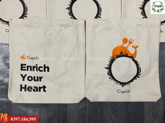 Đặt in túi vải logo thương hiệu