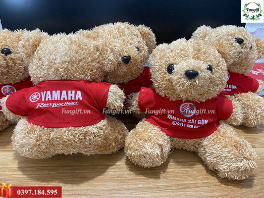 In logo lên gấu bông sản xuất