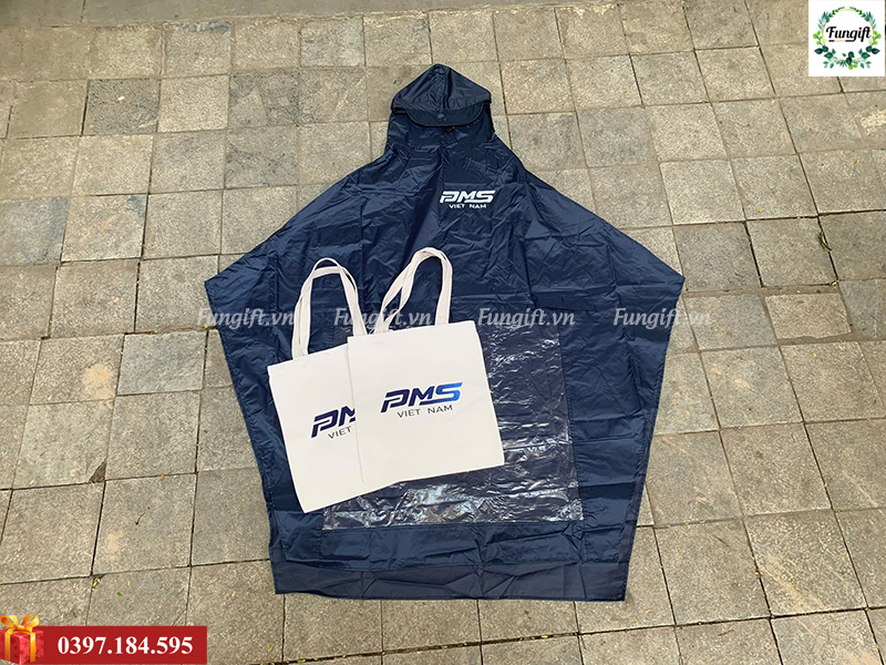Áo mưa in logo công ty
