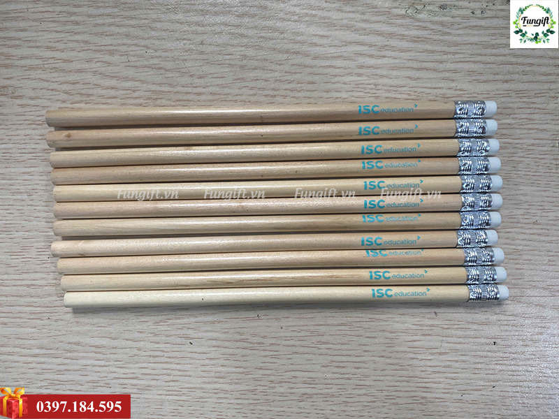 Dịch vụ in logo lên bút chì theo yêu cầu