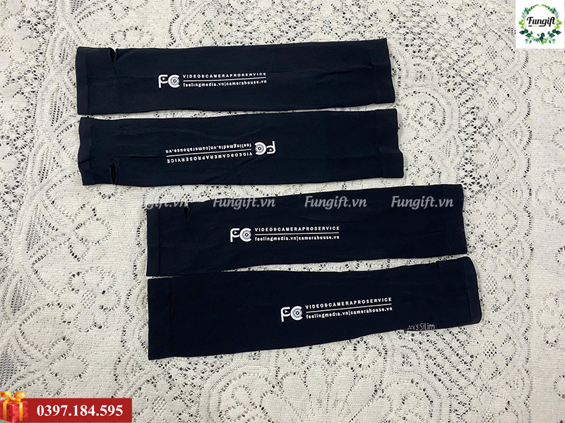 Găng tay chống nắng in logo