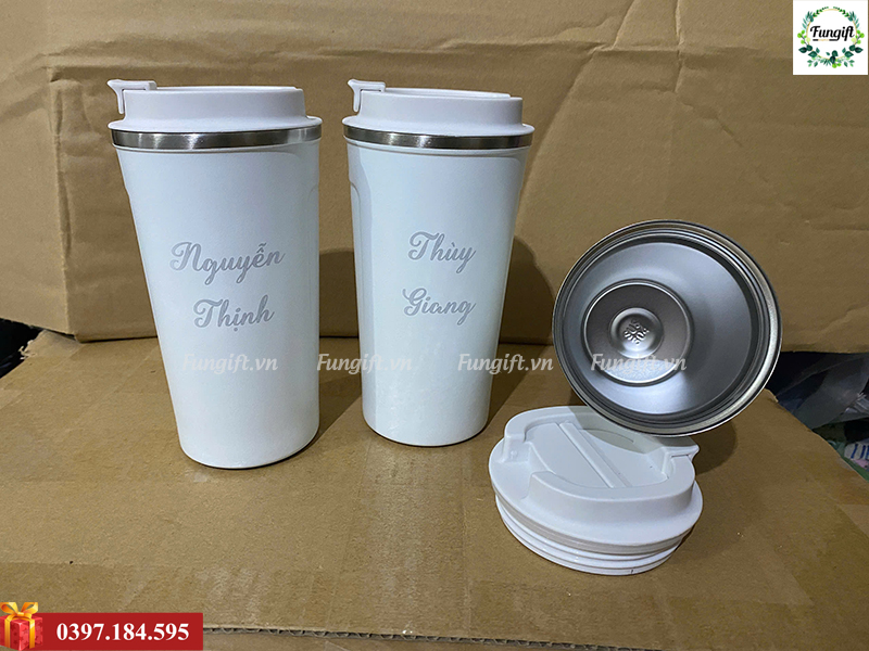 Ly coffee giữ nhiệt 510ml khắc tên làm quà tặng