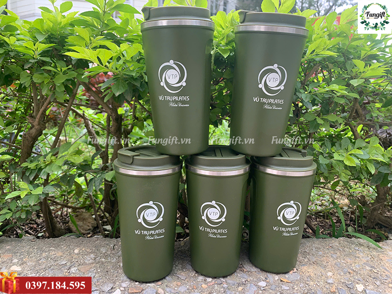 Ly giữ nhiệt inox in logo