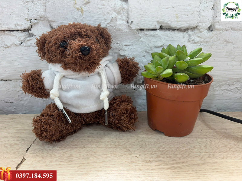 Móc khoá gấu bông làm quà tặng doanh nghiệp