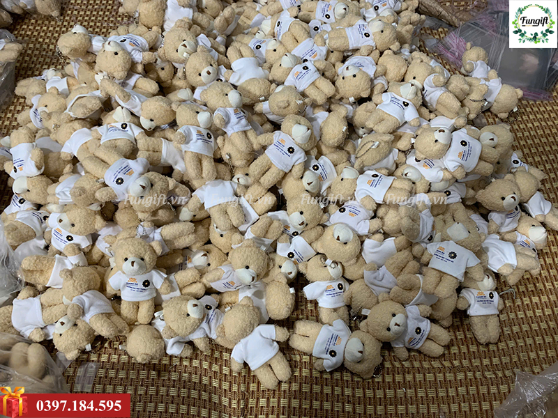 Móc khoá gấu bông quà tặng