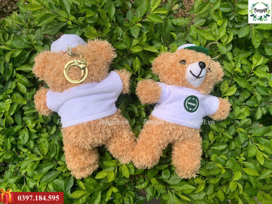 Đặt hàng gấu móc khóa trang trí in giá rẻ