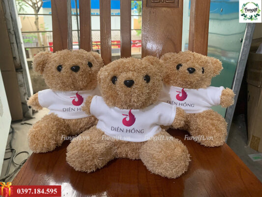 Đặt in gấu bông theo yêu cầu