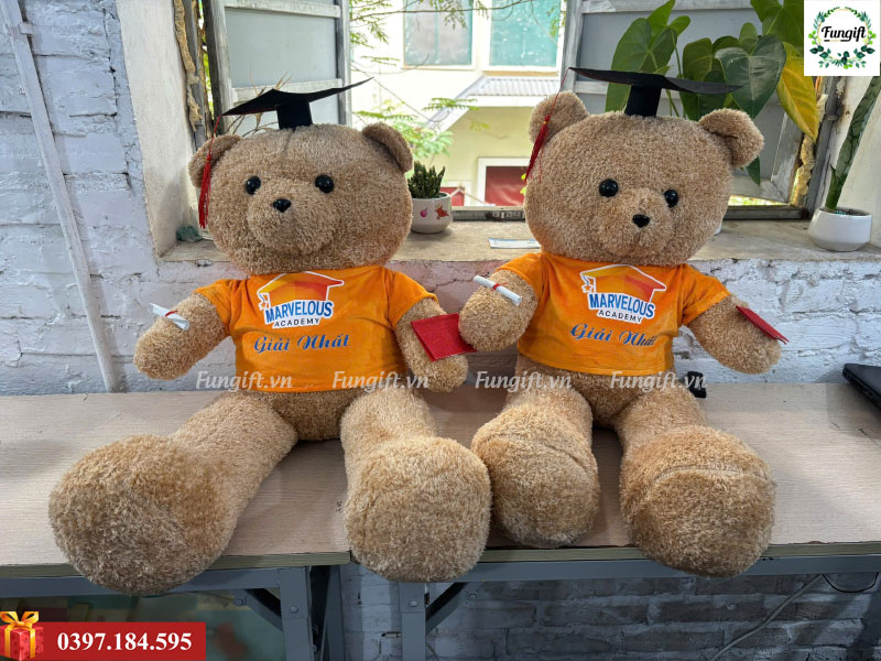 Gấu bông 8cm sản xuất in kihi