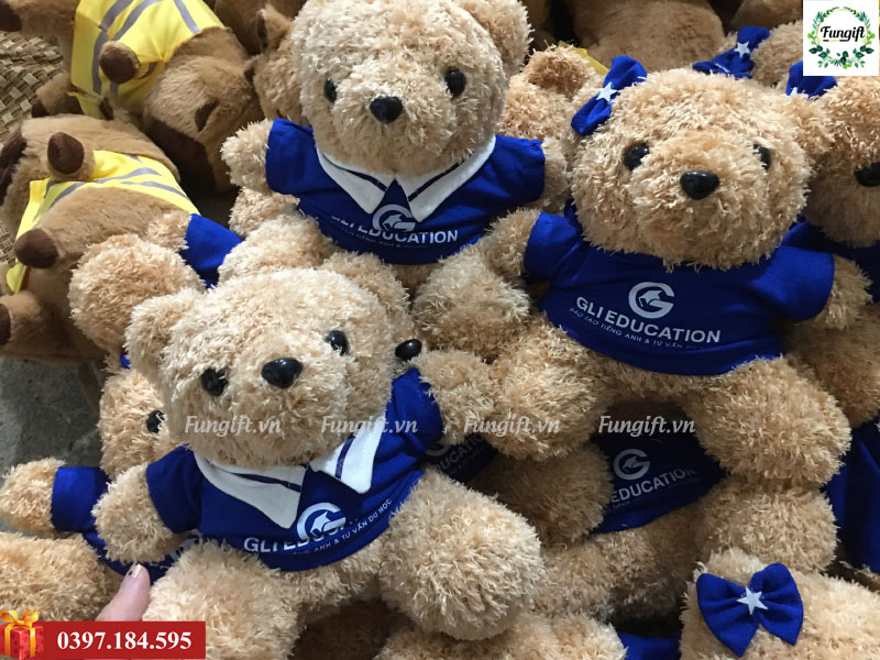 Gấu bông sản xuất in logo