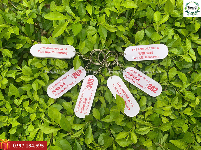 In móc khóa cho nhà nghỉ số lượng lớn