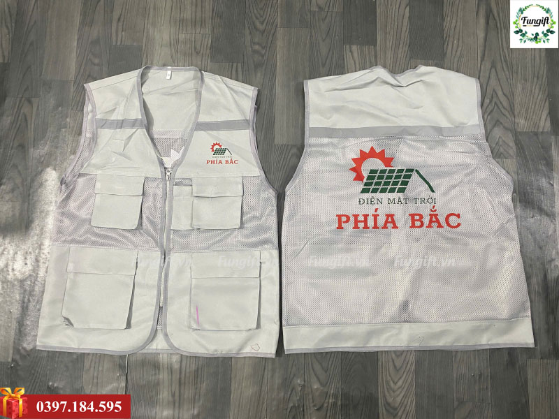 Mẫu áo gile bảo hộ in theo yêu cầu