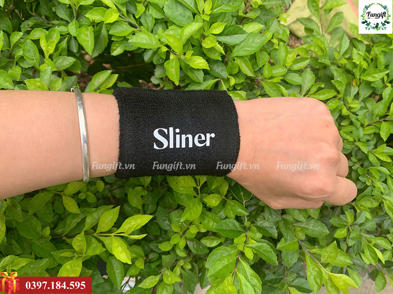 Nẫy băng đô đeo tay thể thao in logo