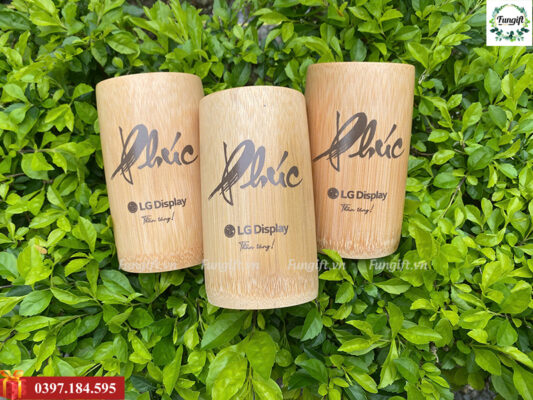 Mẫu cốc tre in số lượng lớn