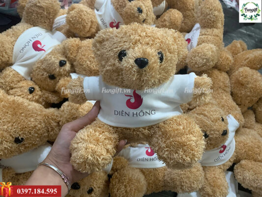Mẫu gấu bông in tên số lượng lớn