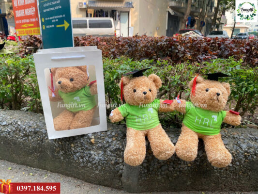 Mẫu quà tặng gấu bông dễ thương in tên