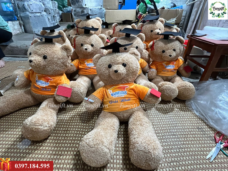 Nhận sản xuất gấu bông 80cm giá rẻ