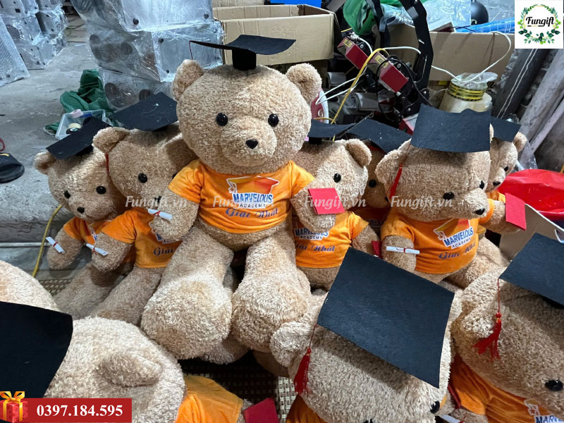 Quà tặng lưu niệm gấu in logo