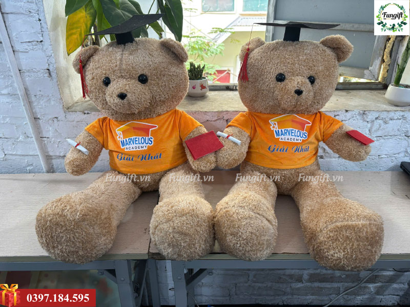 Sản xuất gấu bông in logo trang trí