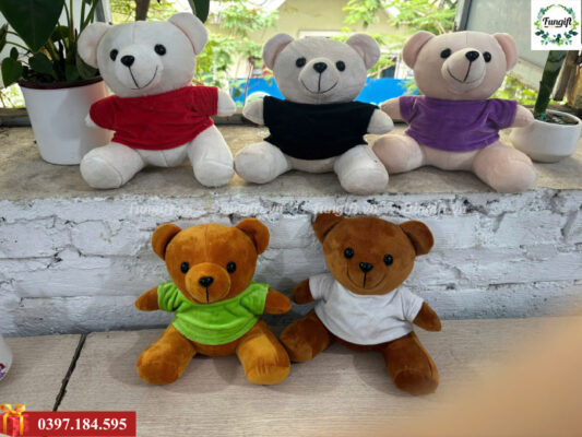Sỉ lẻ gấu bông in logo tại xưởng