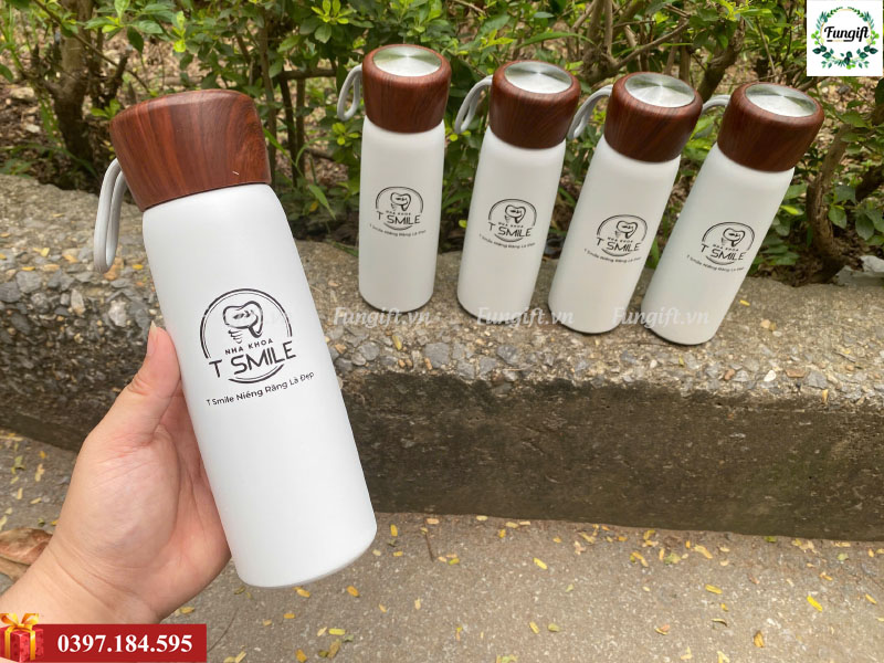 Bình giữ nhiệt in logo giá rẻ