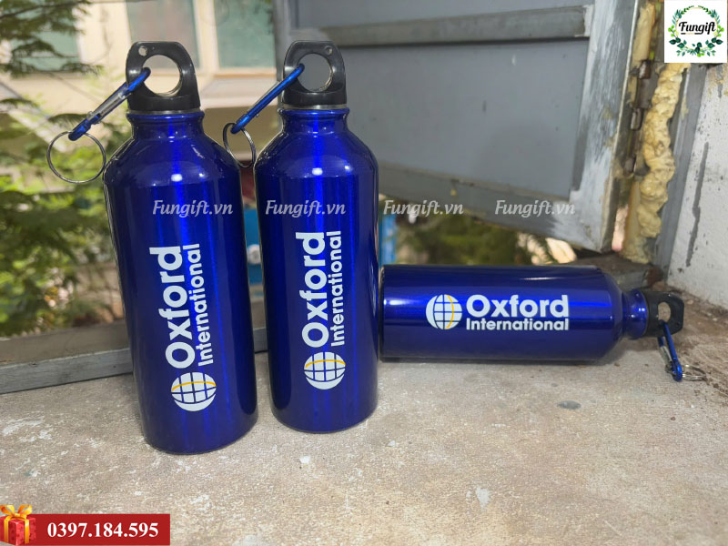 Bình nước nhôm 500ml in logo theo yêu cầu