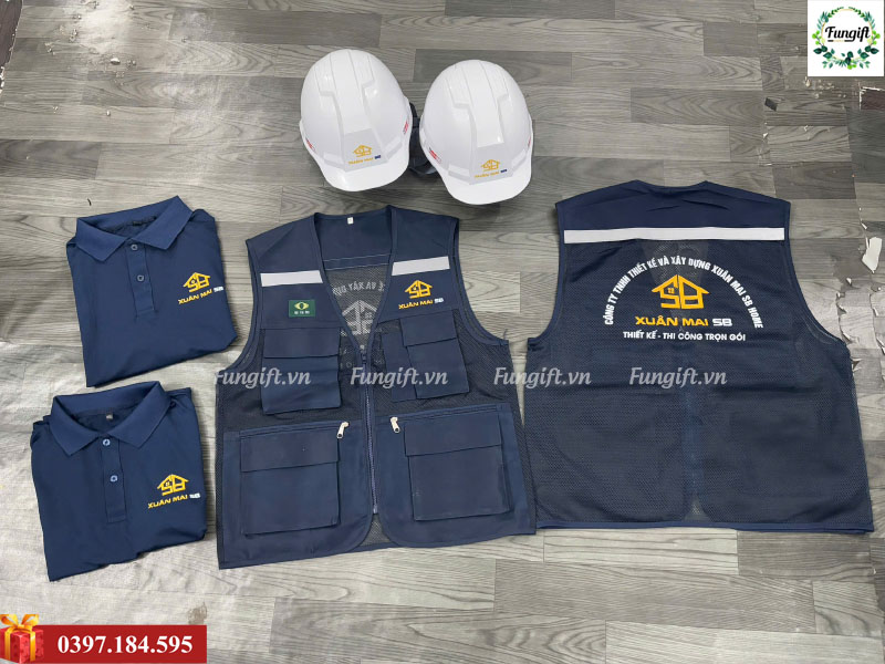 Đặt may áo gile bảo hộ lao động giá rẻ Hà Nội