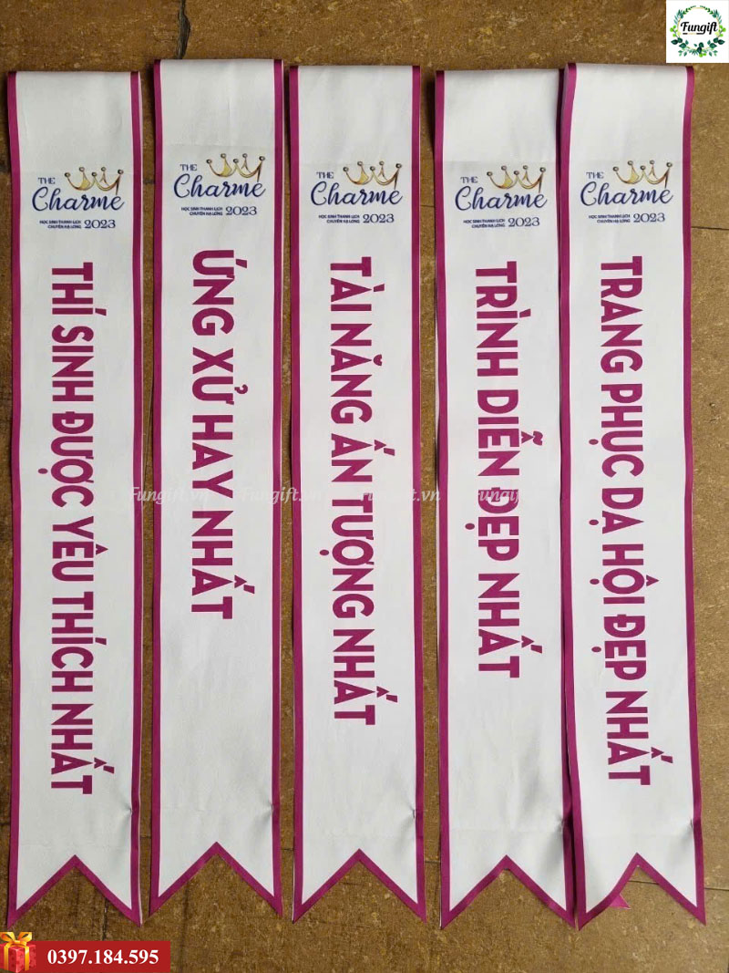 Dịch vụ in sash theo yêu cầu