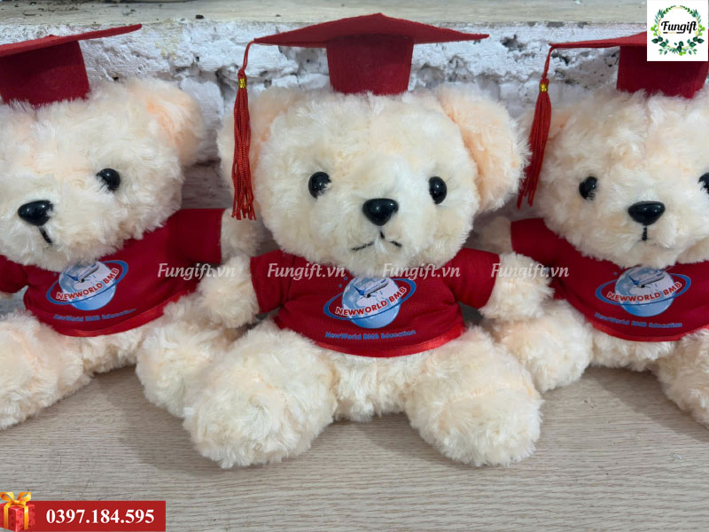 Gấu bông in logo theo yêu cầu