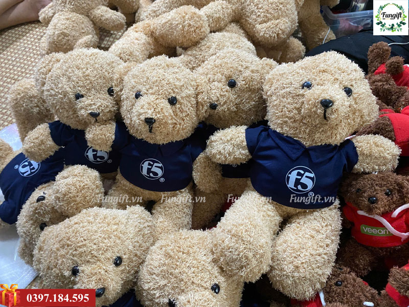 Gấu bông teddy in logo theo yêu cầu