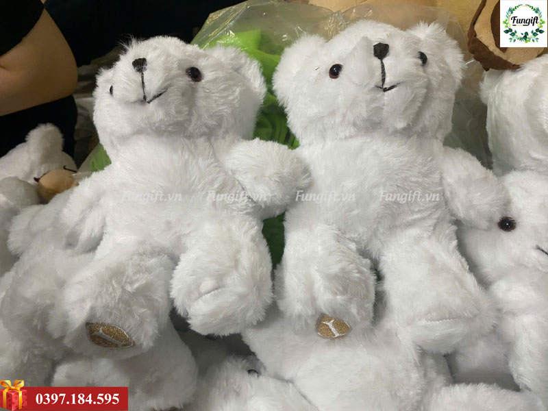 Gấu nhồi bông lông thỏ