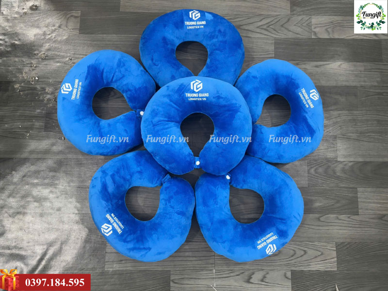 Gối cổ văn phòng in logo theo yêu cầu