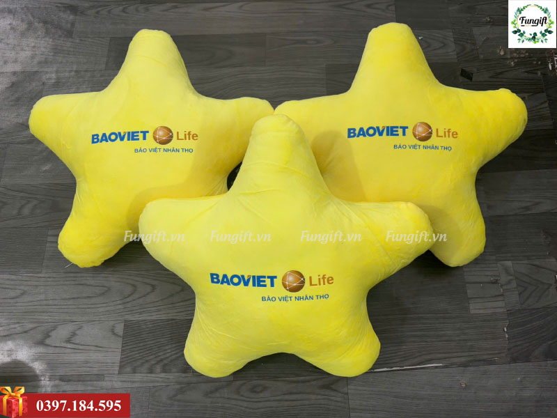 Gối ngôi sao in theo yêu cầu