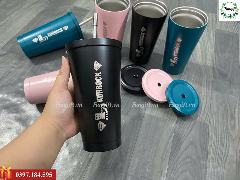 Ly giữ nhiệt khắc logo theo yêu cầu