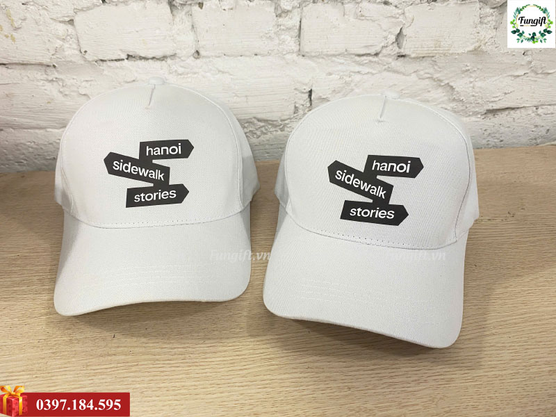 May mũ lưỡi trai in logo theo yêu cầu