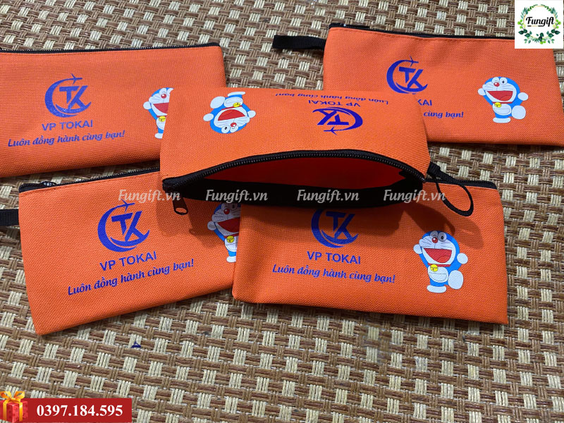 May túi đựng bút in logo giá rẻ Hà Nội