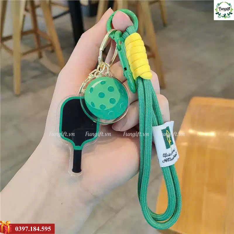 Móc khoá pickleball phụ kiện quà tặng