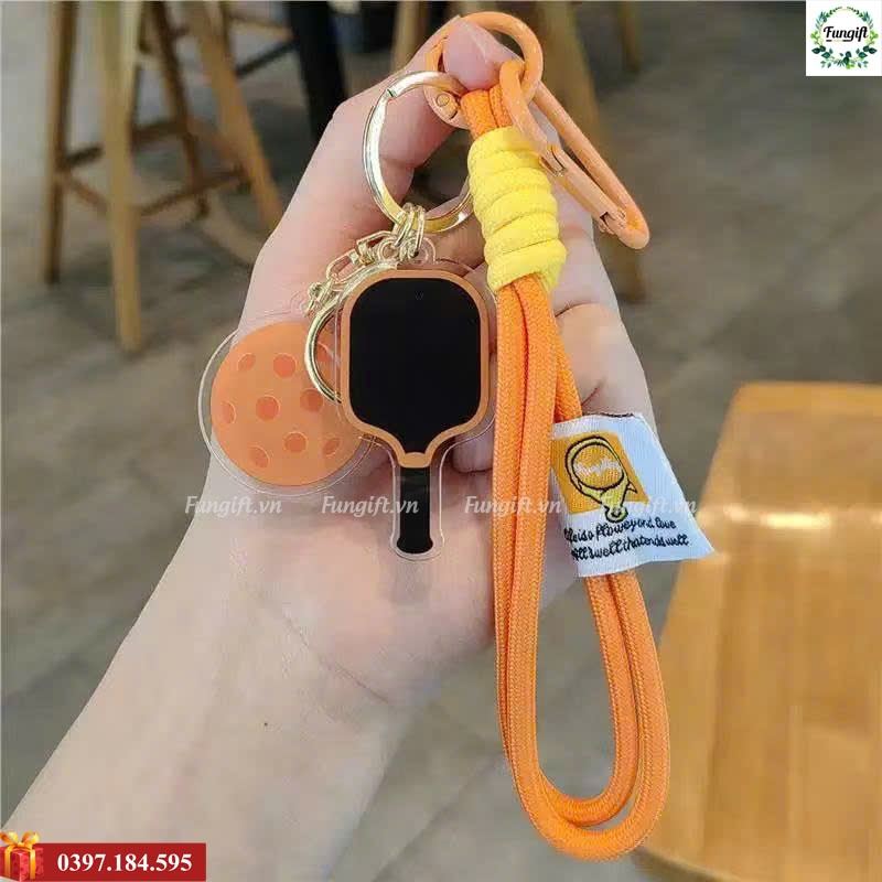Móc khoá vợt kèm bóng pickleball
